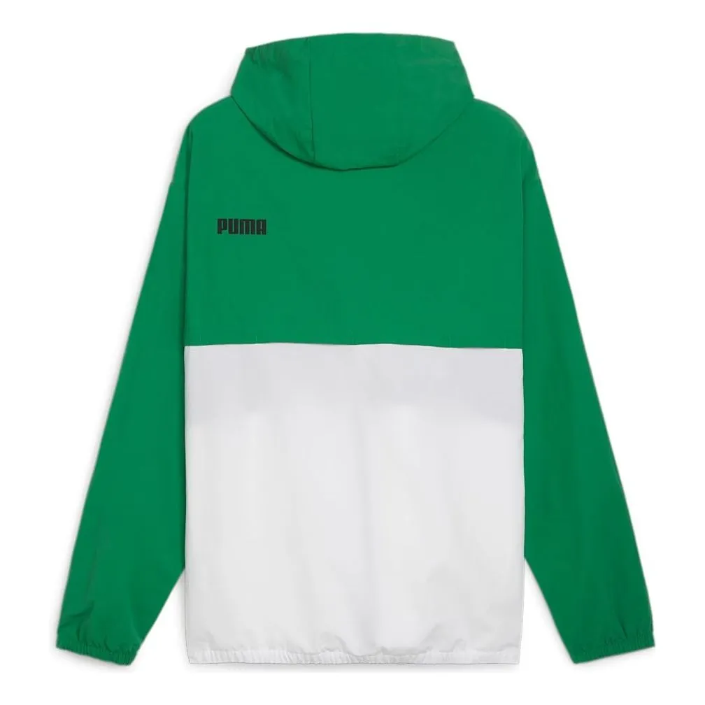 PUMA Hooded Windbreaker Jacket 'Black Green' 675387-86 sold by KicksCrew product image thumbnail 2