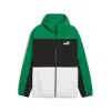 PUMA Hooded Windbreaker Jacket 'Black Green' 675387-86 sold by KicksCrew
