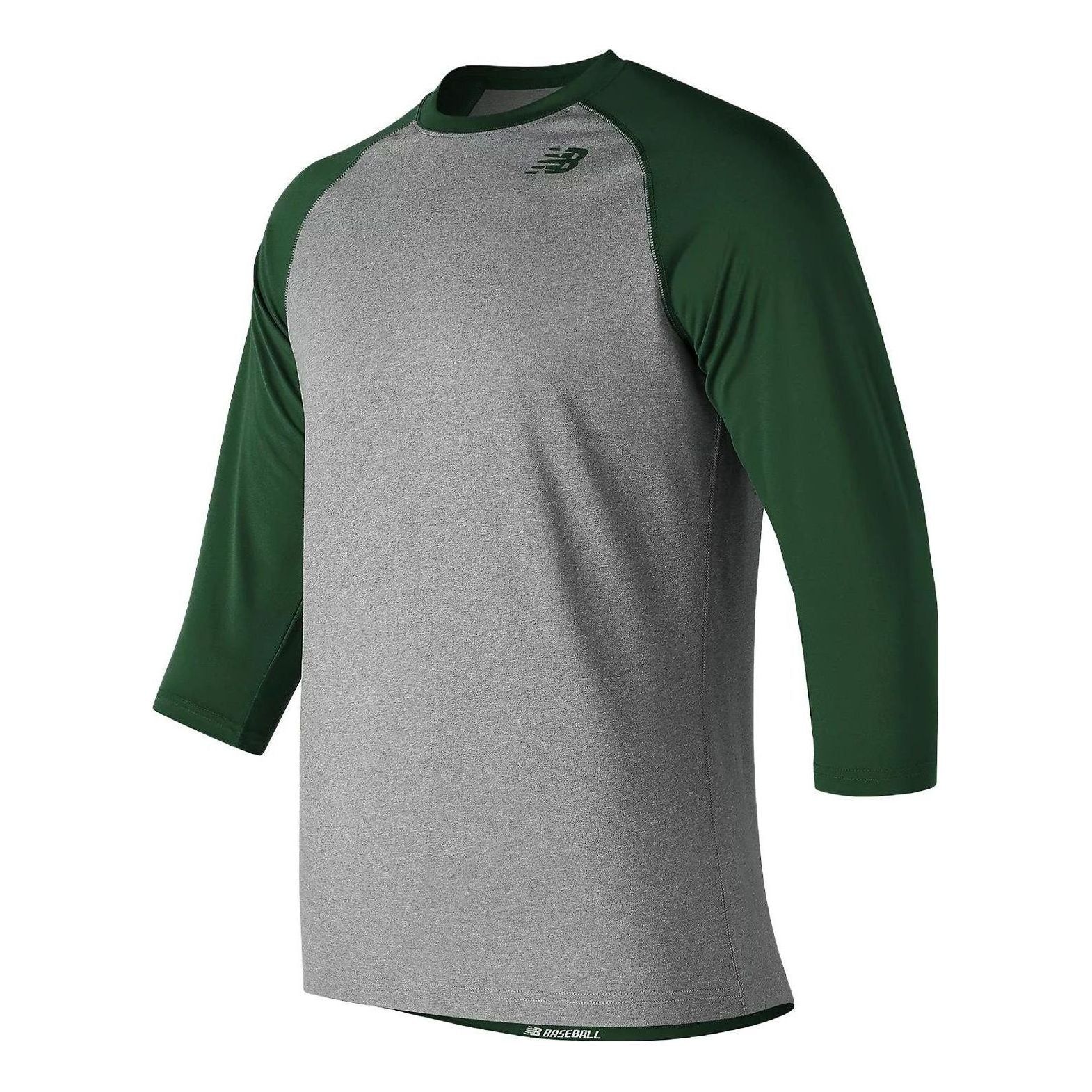 New Balance Baseball Raglan Top 'Team Dark Green' TMMT601-TDG sold by KicksCrew