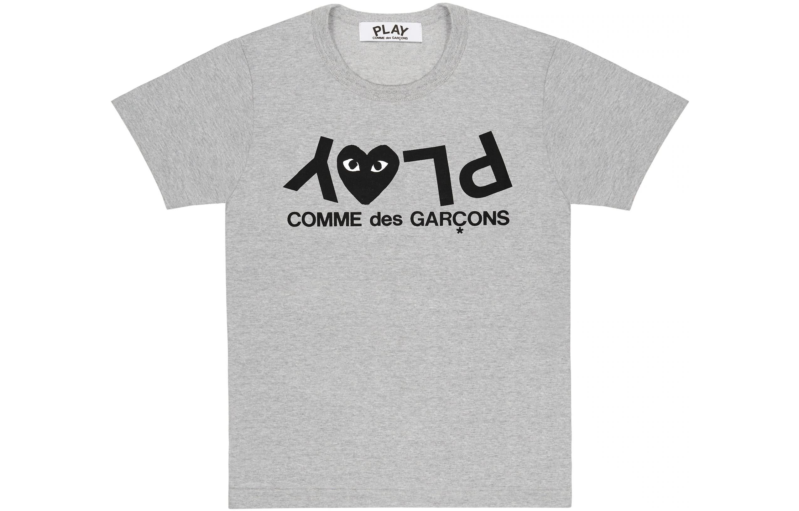 (WMNS) COMME des GARCONS PLAY T-Shirt With Large Logo 'Grey' AZ-T081-051-1 sold by KicksCrew product image thumbnail 2