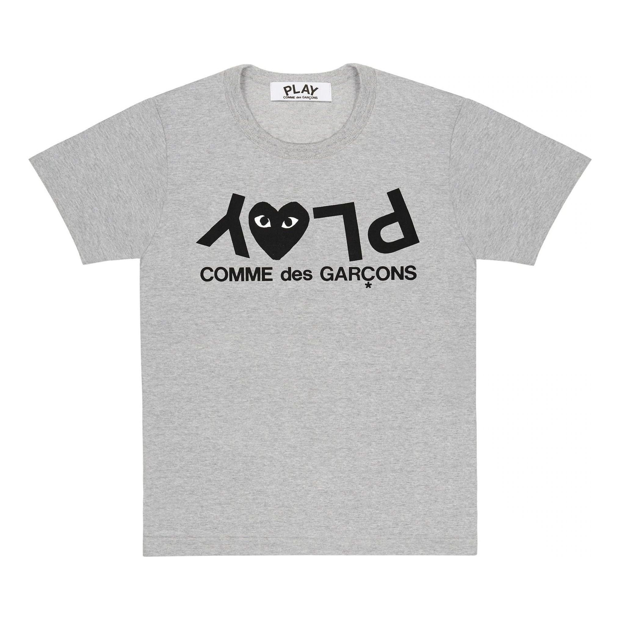 (WMNS) COMME des GARCONS PLAY T-Shirt With Large Logo 'Grey' AZ-T081-051-1 sold by KicksCrew
