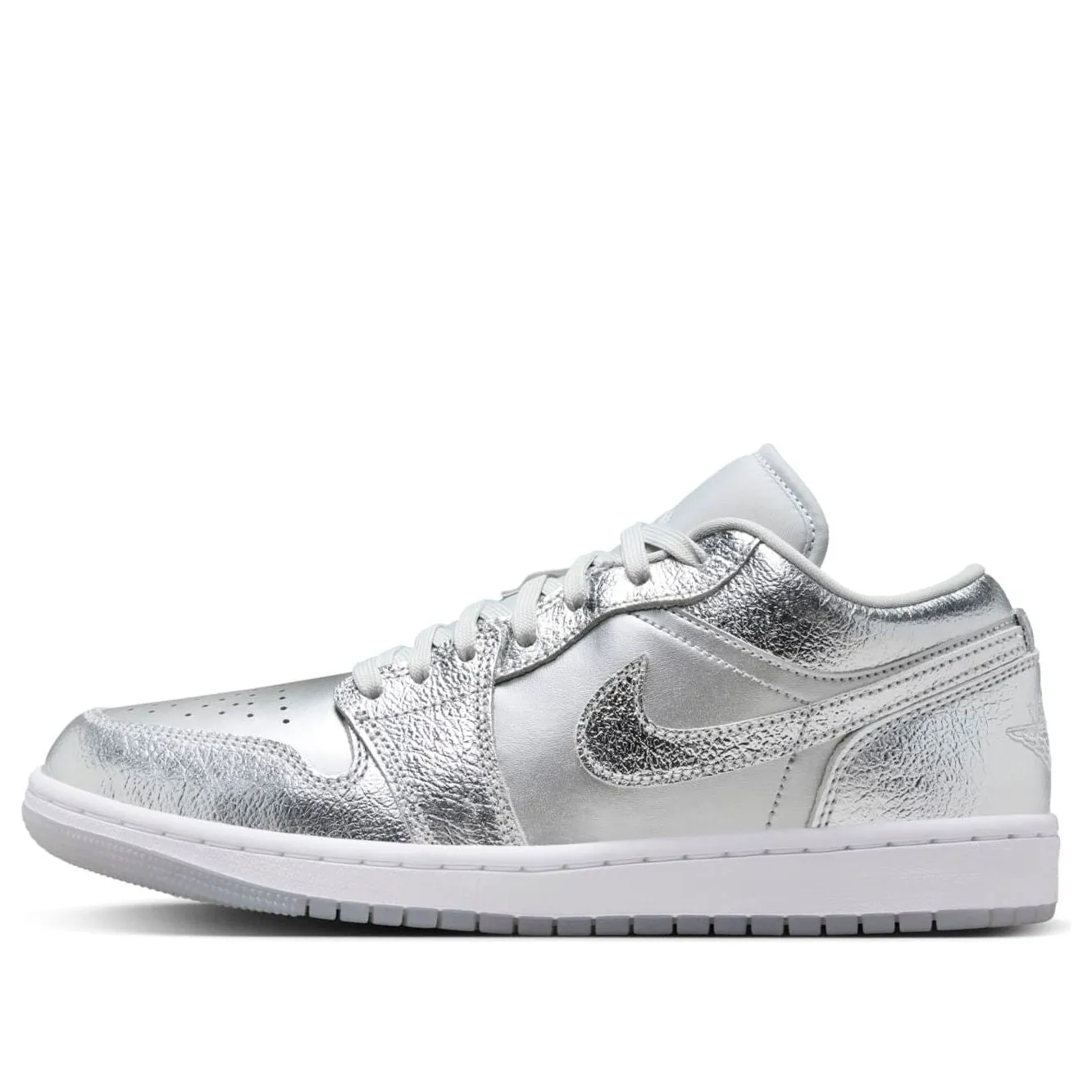 (WMNS) Air Jordan 1 Low SE 'Metallic Silver' FN5030-001 sold by KicksCrew