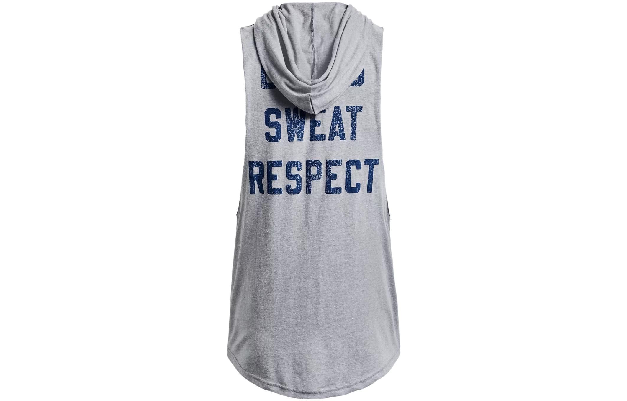 Under Armour Project Rock BSR Bull Sleeveless Hoodie 'Grey Blue' 1376939-035 sold by KicksCrew product image thumbnail 2