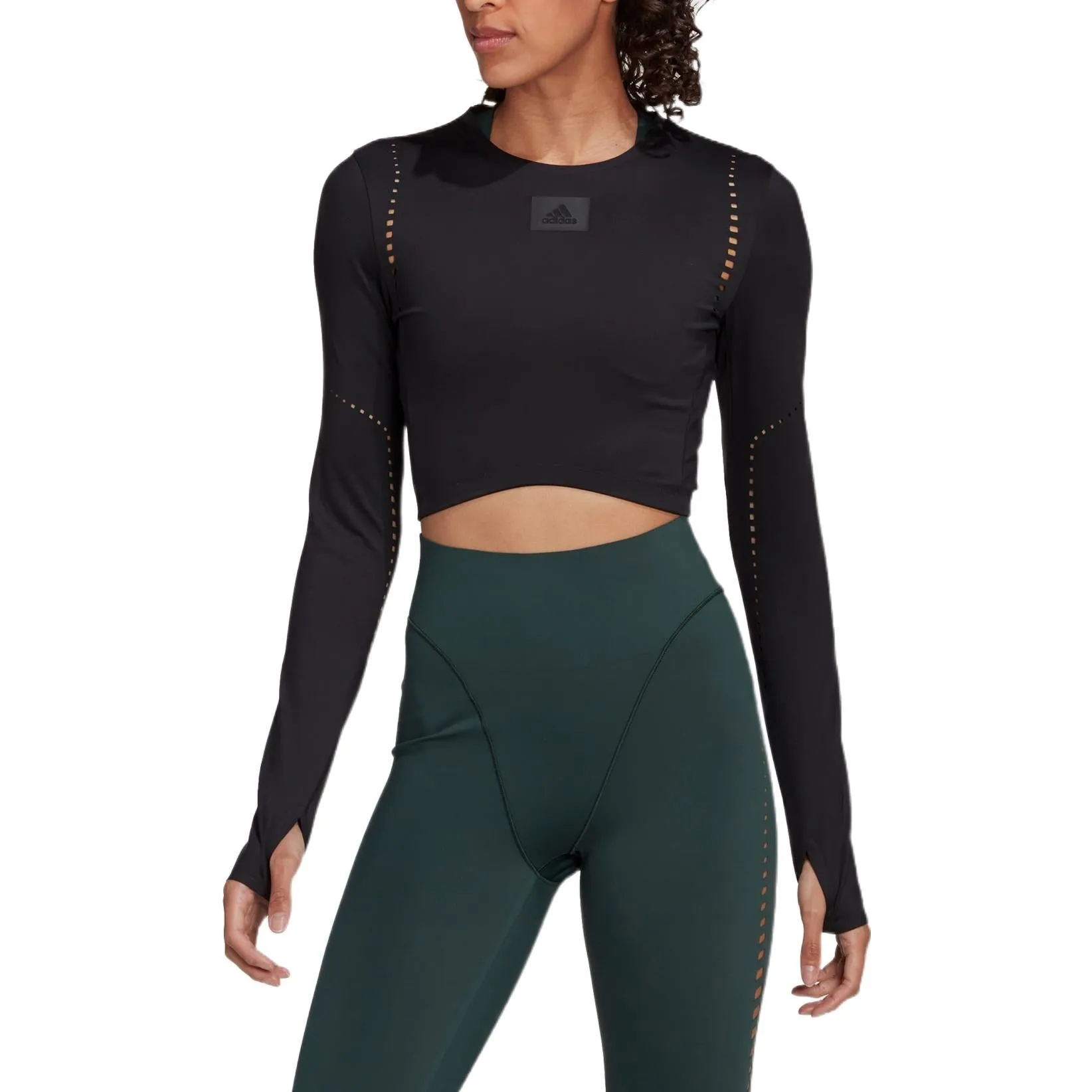 (WMNS) adidas Best of adidas Long Sleeve Top 'Black' HD8947 sold by KicksCrew product image thumbnail 2