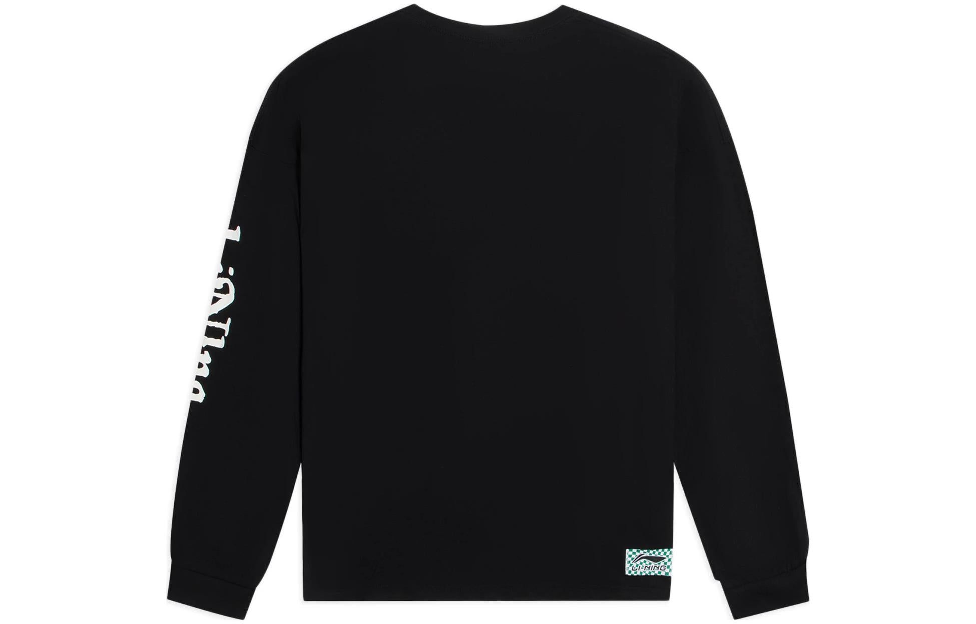 Li-Ning x Rooovie Graphic Long Sleeve T-shirt 'Black' AHSSB19-2 sold by KicksCrew product image thumbnail 2