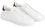 (WMNS) LOUIS VUITTON Time Out Sneakers 'White Monogram with Brown Monogram' 1A87OS sold by KicksCrew