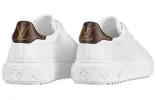 (WMNS) LOUIS VUITTON Time Out Sneakers 'White Monogram with Brown Monogram' 1A87OS sold by KicksCrew