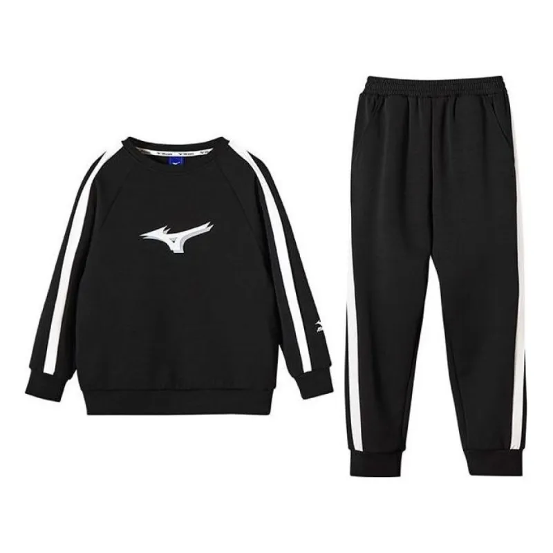 (GS) Mizuno Casual Sweater Suit 'Black' TZ2190 sold by KicksCrew