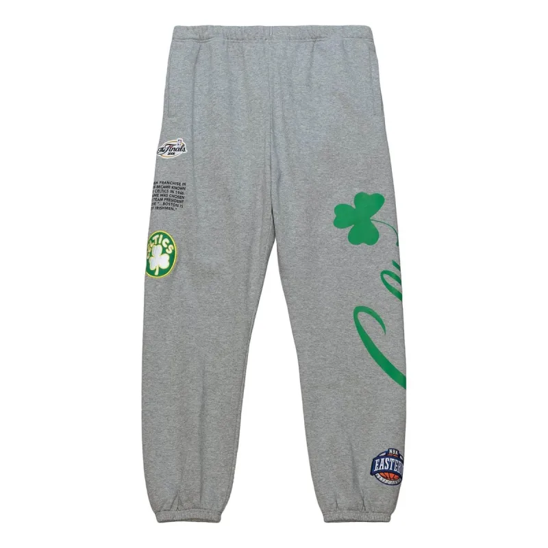 Mitchell & Ness x NBA Team Origins Fleece Pants 'Boston Celtics' PSWP4850-BCEYYPPPGYHT sold by KicksCrew