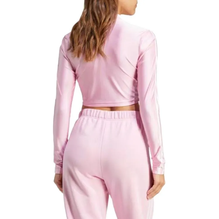 adidas originals Adicolor 3-Stripes Cropped Long Sleeve Tee T IR8135 sold by KicksCrew product image thumbnail 3