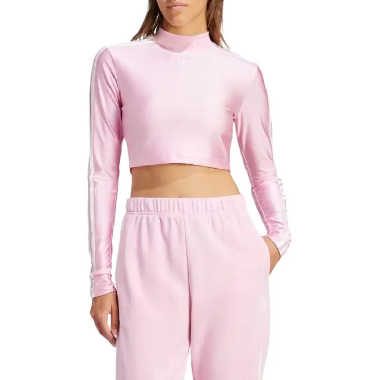 adidas originals Adicolor 3-Stripes Cropped Long Sleeve Tee T IR8135 sold by KicksCrew product image thumbnail 2