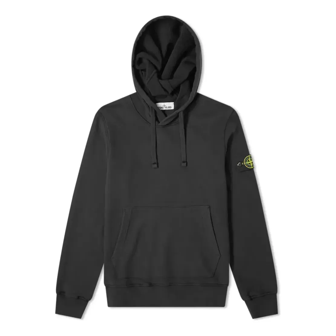 STONE ISLAND Garment Dyed Popover Hoodie 'Black' 731564120-V0029 sold by KicksCrew