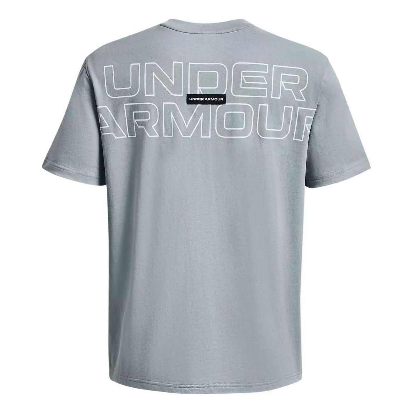 Under Armour Outline Heavyweight T-shirt 'Grey Blue' 1379109-465 sold by KicksCrew