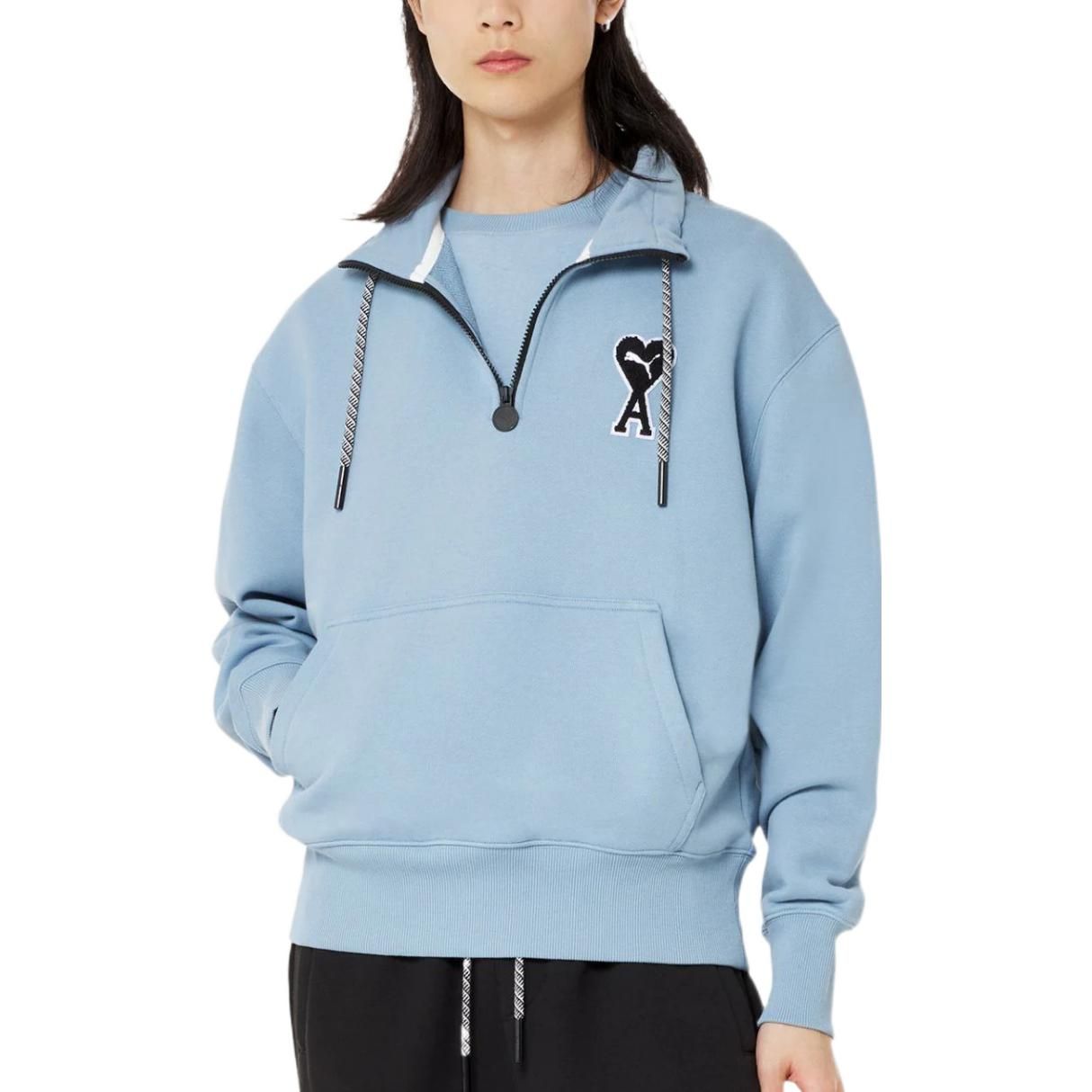 Puma X Ami Half Zip Sweatshirt 'Blue' 535993-73 sold by KicksCrew product image thumbnail 2