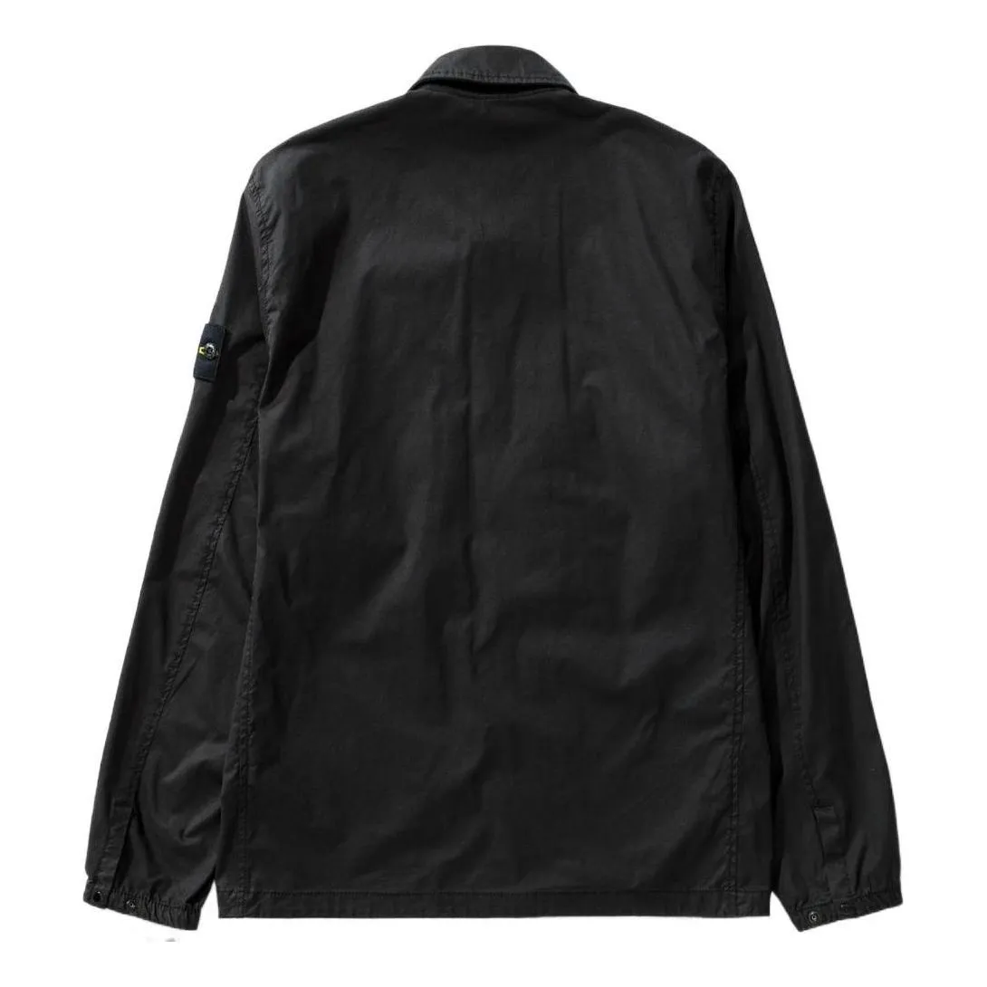 STONE ISLAND Compass Patch Zip up Shirt 'Black' 771510910-V0029 sold by KicksCrew product image thumbnail 2