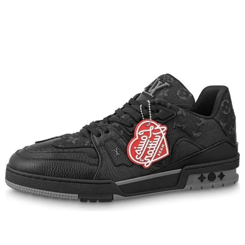 LOUIS VUITTON x Nigo LV Trainers 'Black Denim' 1A9IPH sold by KicksCrew