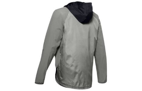 Under Armour Stretch Woven Running Jacket 'Black Grey' 1352021-388 sold by KicksCrew