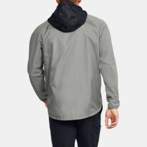 Under Armour Stretch Woven Running Jacket 'Black Grey' 1352021-388 sold by KicksCrew