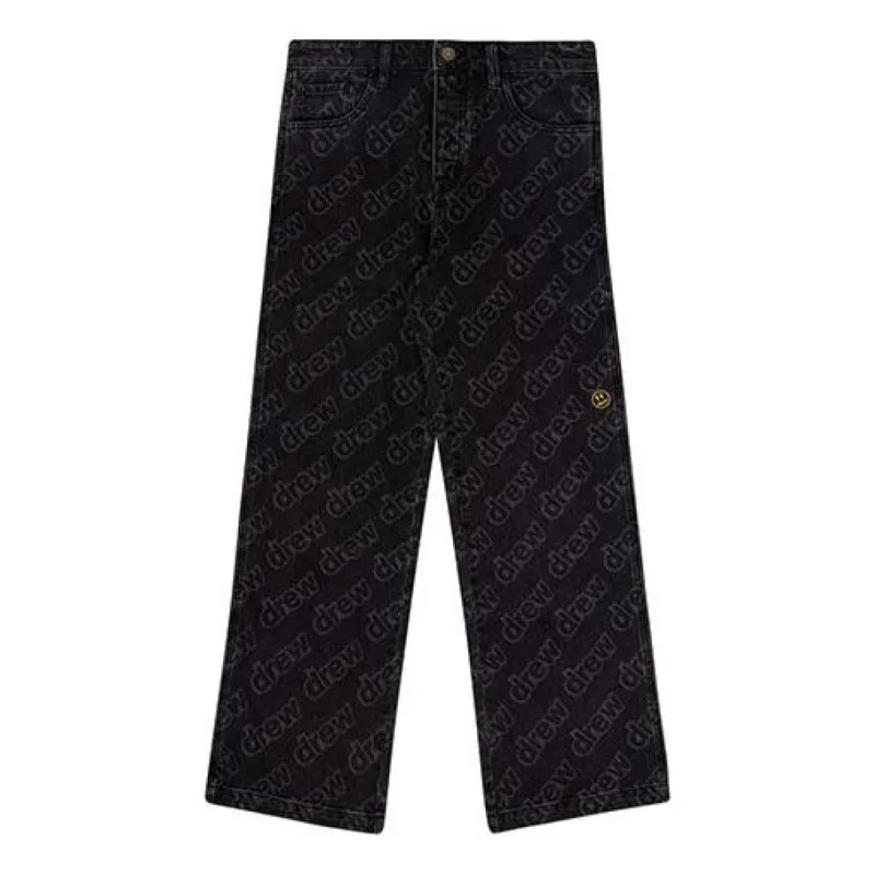 Drew House Drew Print Pants 'Black' DR-FW22-521 sold by KicksCrew