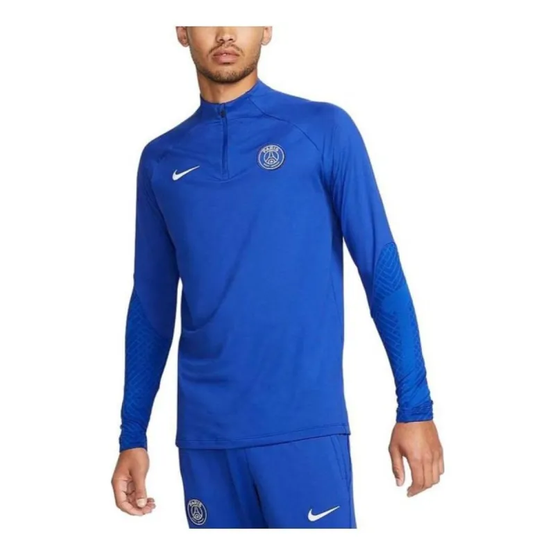 Nike x Paris Saint-Germain Strike Dri-FIT Knit Football Drill Top 'Blue' DN2815-418 sold by KicksCrew