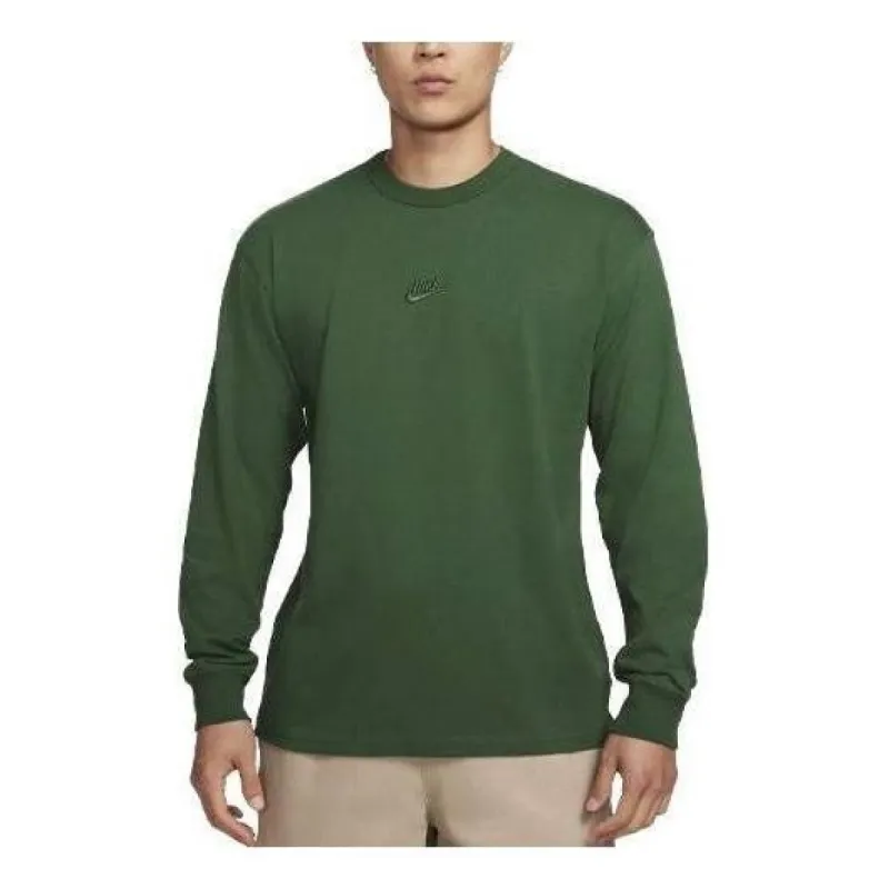 Nike Sportswear Premium Essentials Long-Sleeve T-Shirt 'Green' DO7391-323 sold by KicksCrew
