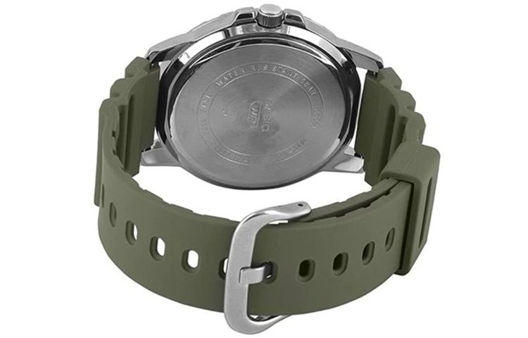 CASIO Analog 'Olive Green' MTP-VD01-3EV sold by KicksCrew product image thumbnail 3