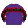 Supreme Paneled Crewneck 'Purple Red Black' SUP-SS21-453 sold by KicksCrew