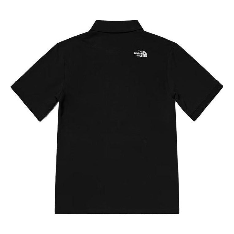 THE NORTH FACE Tonal Logo Pique Polo Shirt 'Black' NFOA7WE8-JK3 sold by KicksCrew