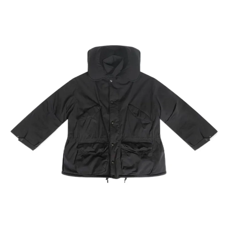 Balenciaga Hooded Travel Parka 'Black' 704500TLP031000 sold by KicksCrew