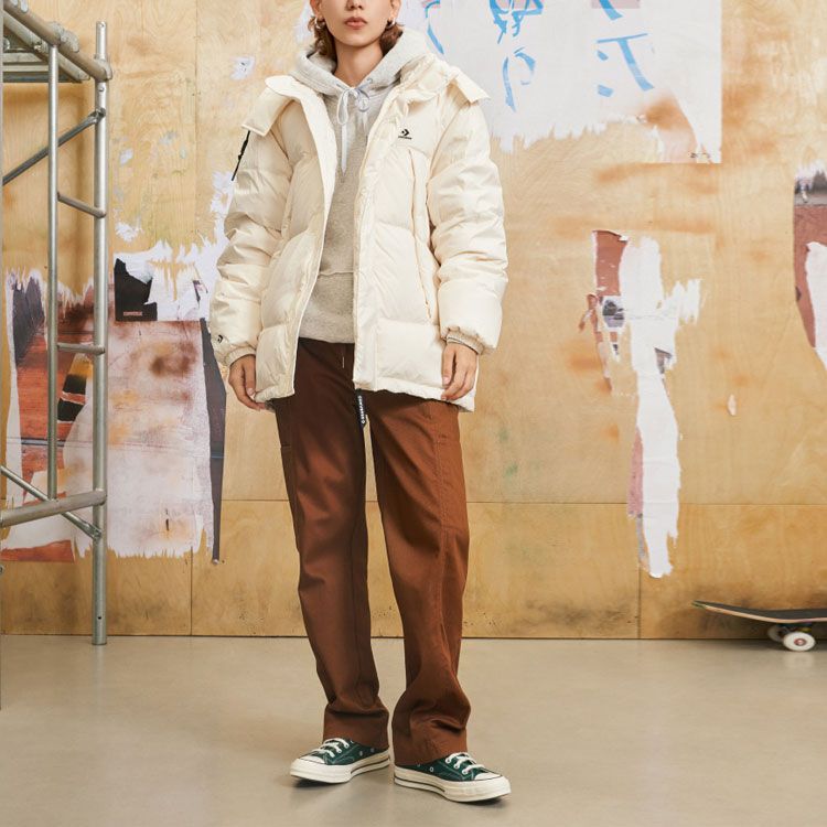 Converse Premium Short Down Jacket 'Egret' 10025253-A01 sold by KicksCrew product image thumbnail 2