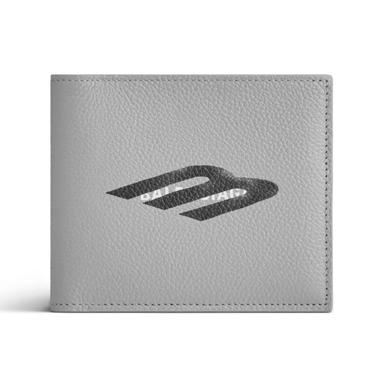 Balenciaga Cash Square Folded Wallet 'Grey Black' 5945492AA7C1469 sold by KicksCrew