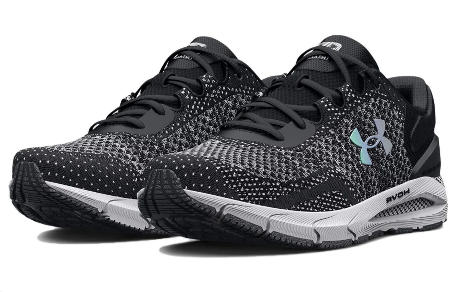 (WMNS) Under Armour HOVR Intake 6 'Black White Iridescent' 3026141-001 sold by KicksCrew product image thumbnail 4
