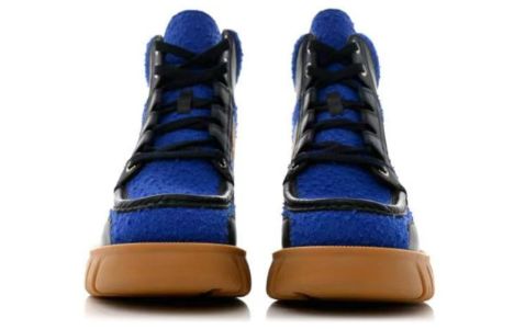 WMNS) Gucci x North Face Romance Ankle High Boots 'Royal