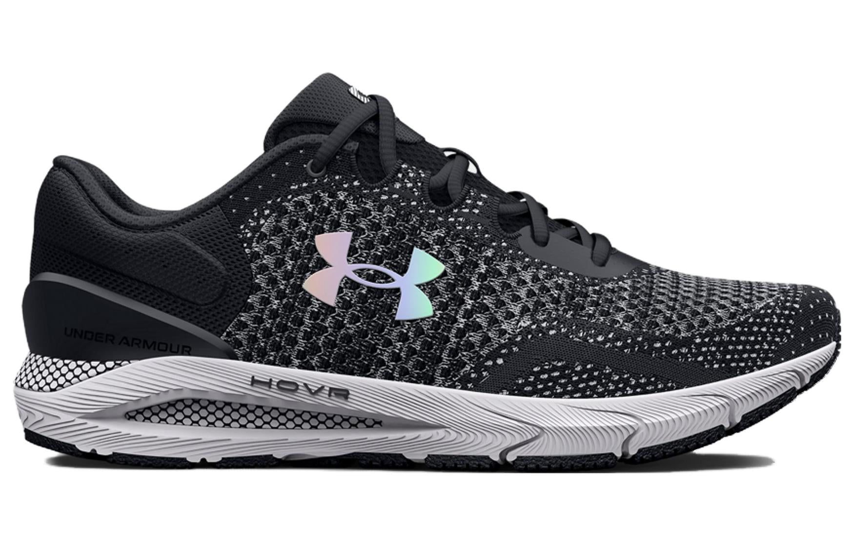 (WMNS) Under Armour HOVR Intake 6 'Black White Iridescent' 3026141-001 sold by KicksCrew product image thumbnail 3
