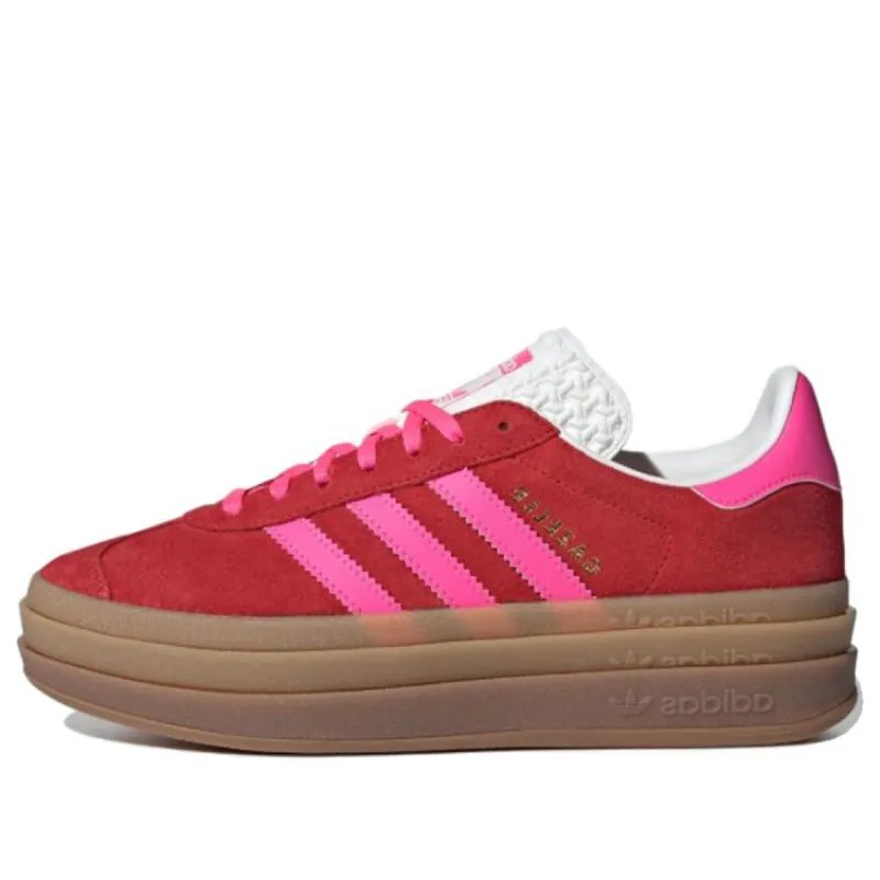 (WMNS) adidas Gazelle Bold 'Collegiate Red Lucid Pink' IH7496 sold by KicksCrew