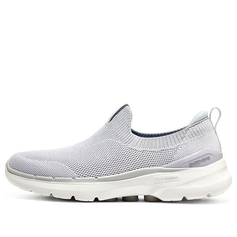 (WMNS) Skechers Go walk 6 'Light Grey' 124530-LTGY sold by KicksCrew
