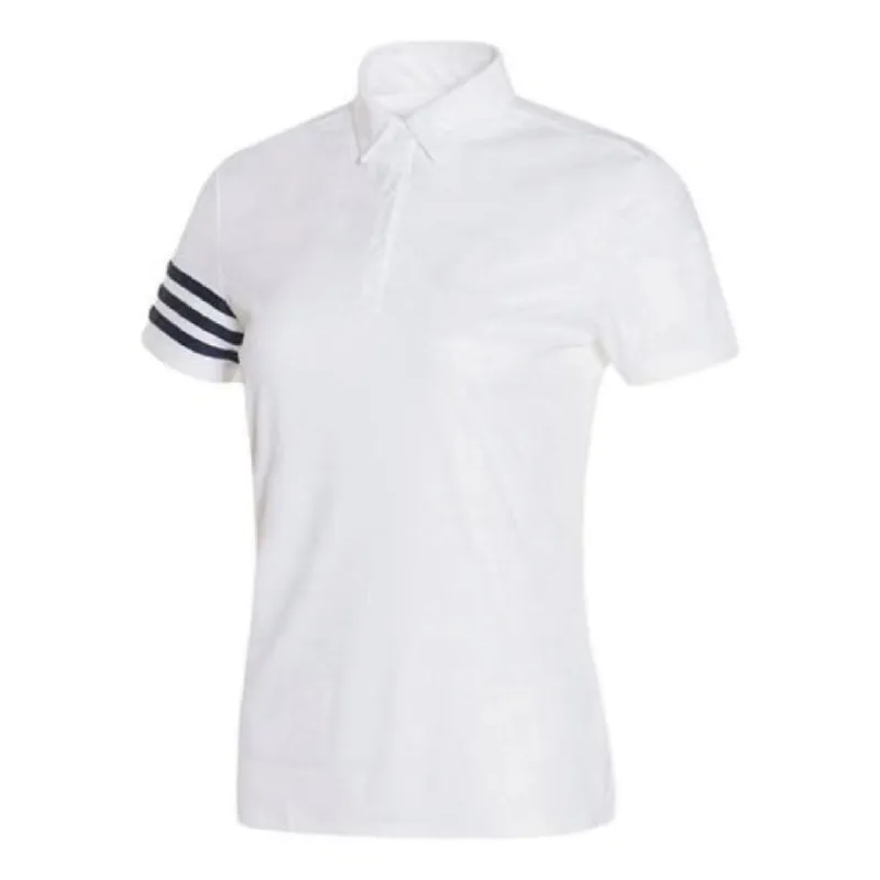 (WMNS) adidas Polo Shirt Asia Sizing 'White' GM3668 sold by KicksCrew