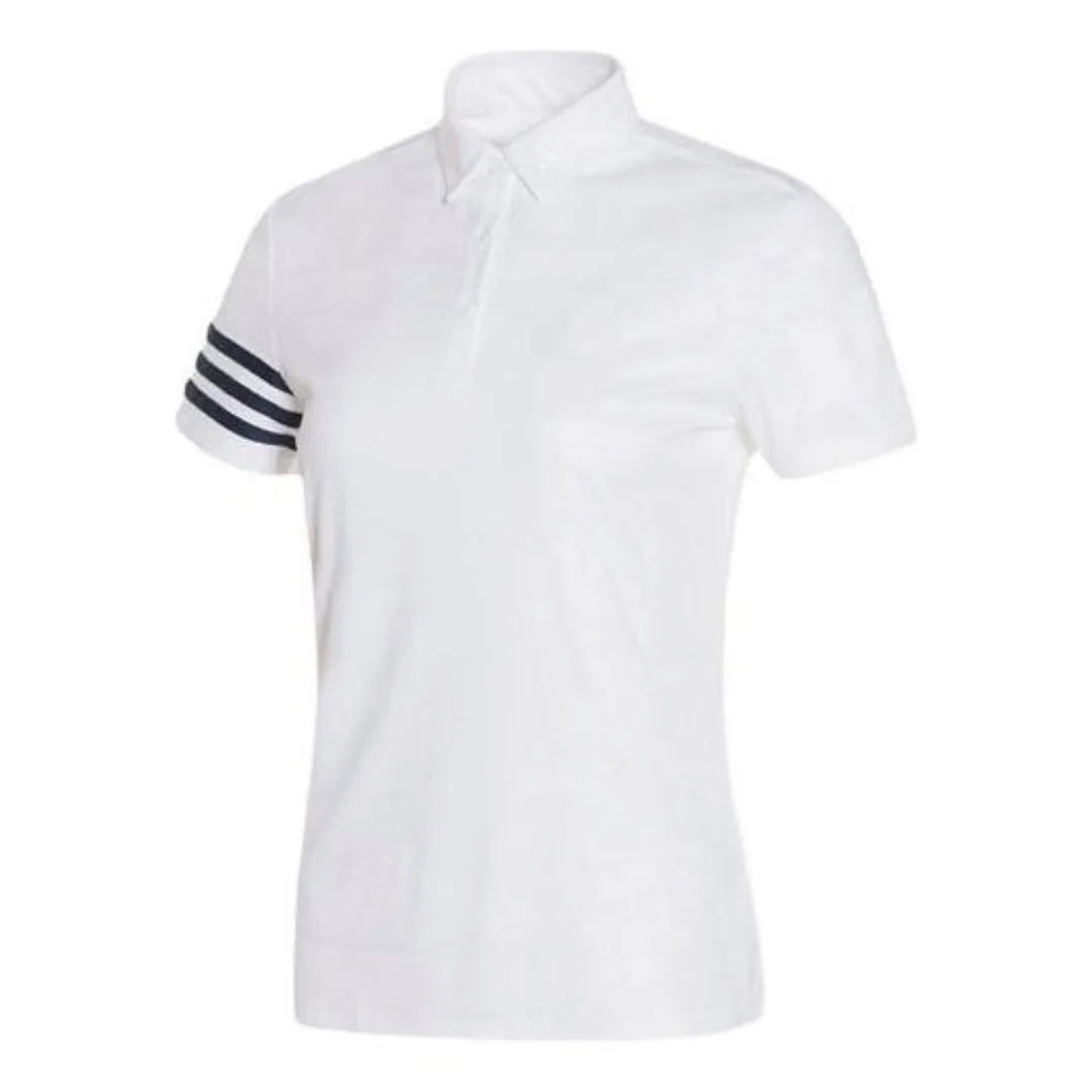 (WMNS) adidas Polo Shirt Asia Sizing 'White' GM3668 sold by KicksCrew
