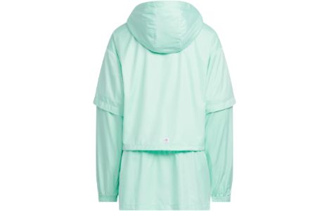(GS) adidas JG Summer Jacket 'Green' IA8194 sold by KicksCrew