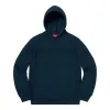 Supreme Set In Logo Hooded Sweatshirt 'Navy' SUP-SS19-096 sold by KicksCrew