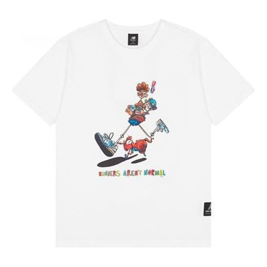 New Balance Graphic Logo T-shirt 'White' AMT21553-WT sold by KicksCrew