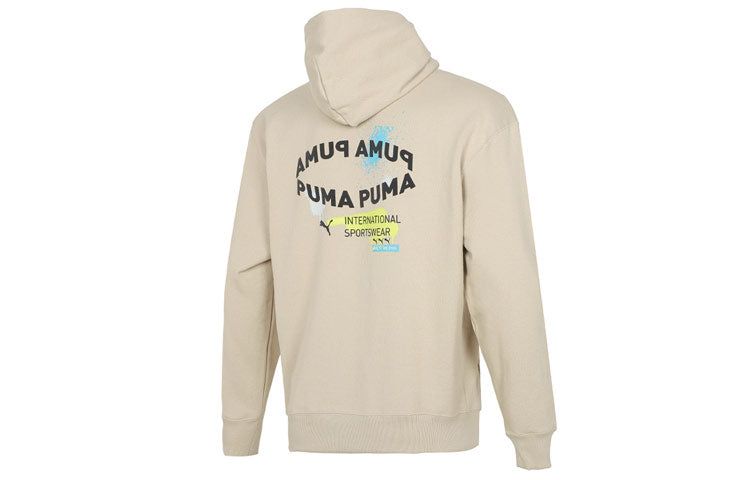 Puma Oversize Trend Graphic Logo Hoodie 'Beige' 536061-64 sold by KicksCrew product image thumbnail 2