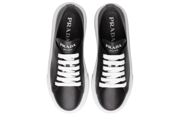 (WMNS) PRADA Platform Sneakers 'Black Leather' 1E440L_3A6F_F0967_F_045 sold by KicksCrew product image thumbnail 3