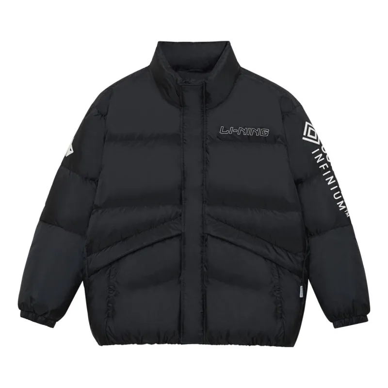 Li-Ning Jimmy Butler Logo Down Jacket 'Black' AYMS243-1 sold by KicksCrew