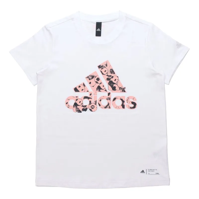 WMNS) adidas Adidorable Graphic T-shirt Asia Sizing 'White