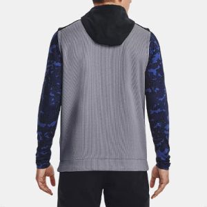 Under Armour Storm Sweater Fleece Vest 'Grey Black' 1373416-035 sold by KicksCrew