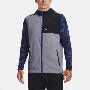 Under Armour Storm Sweater Fleece Vest 'Grey Black' 1373416-035 sold by KicksCrew