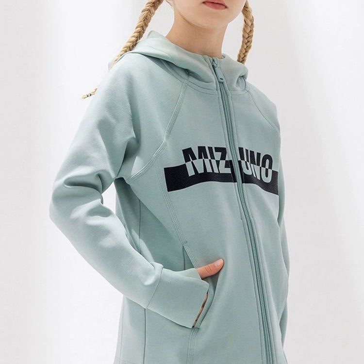 (GS) Mizuno Graphic Casual Hoodie 'Teal' 32CA2A52 sold by KicksCrew product image thumbnail 2