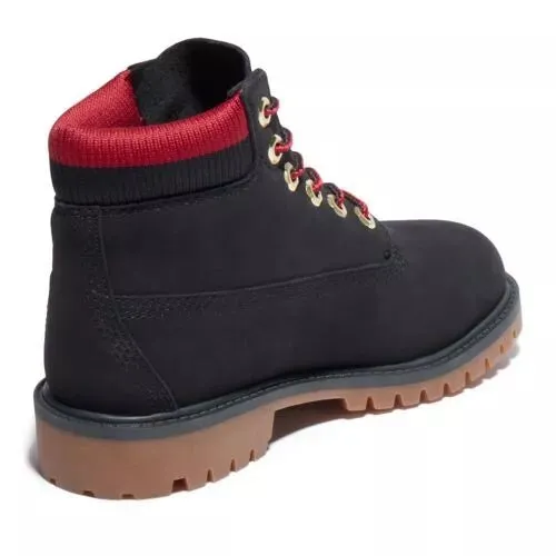 (GS) Timberland 6 Inch Premium Waterproof Boots 'Black Red' A2FNV001 sold by KicksCrew product image thumbnail 4