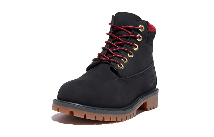 (GS) Timberland 6 Inch Premium Waterproof Boots 'Black Red' A2FNV001 sold by KicksCrew product image thumbnail 3